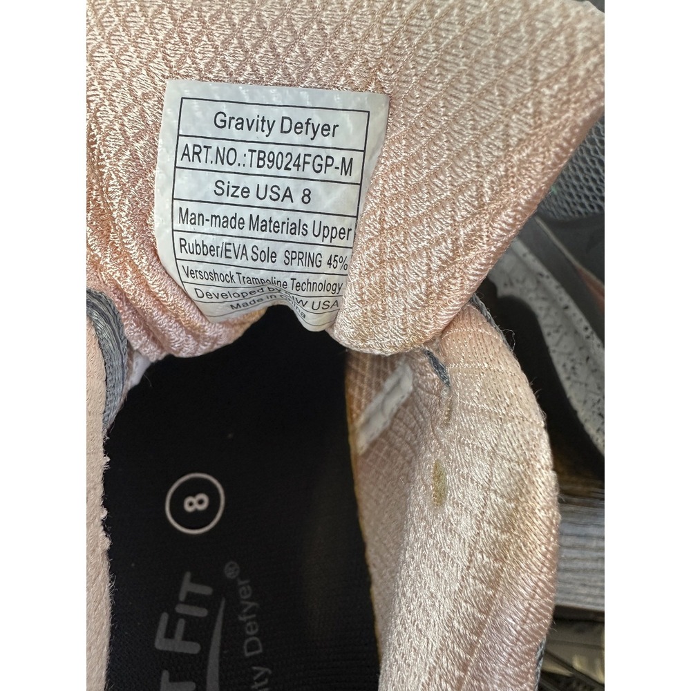 Gravity Defyer G-defy Orthopedic Walking Sneakers Women's Size 8 Shoes Gray Pink - Picture 6 of 16